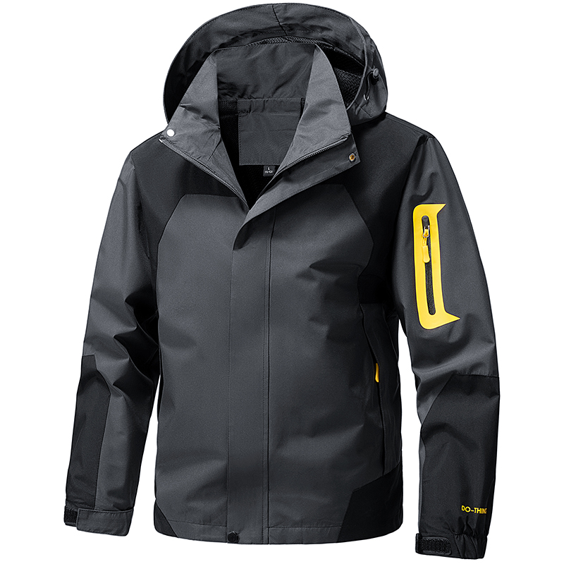 Outdoor Sport Windbreaker - Giacca softshell da uomo con cappuccio