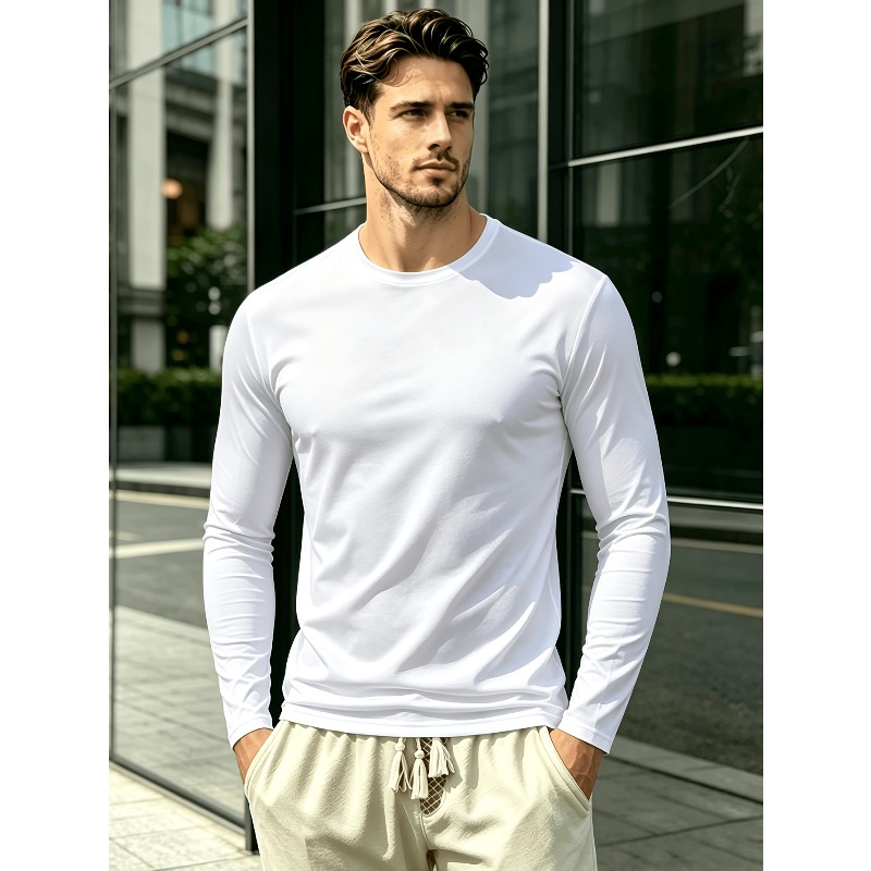 Outdoor Sportswear - T-shirt a maniche lunghe con scollo