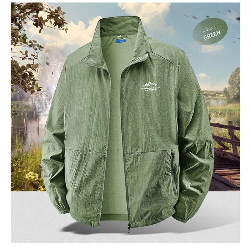 Outdoor Sport Brand Jacket - Giacche UPF50+ da Uomo, Leggere, Estive,