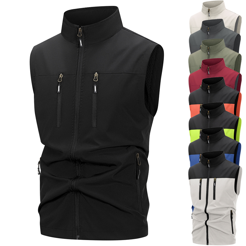 Outdoor Sport Windbreaker - Gilet softshell leggero da uomo con