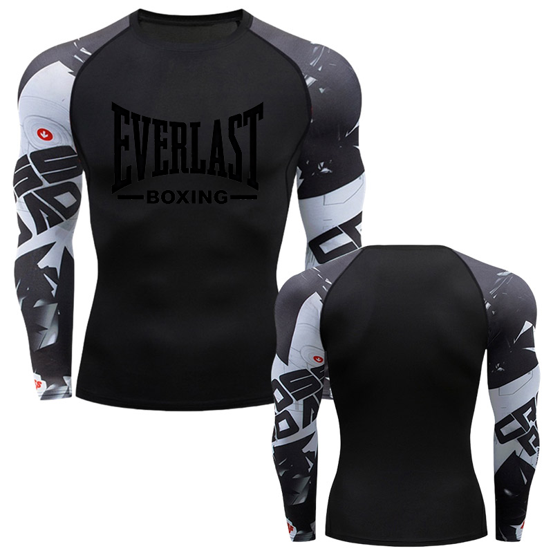 Outdoor Sportswear - EVERLAST BOXING Nuova Maglietta a Compressione