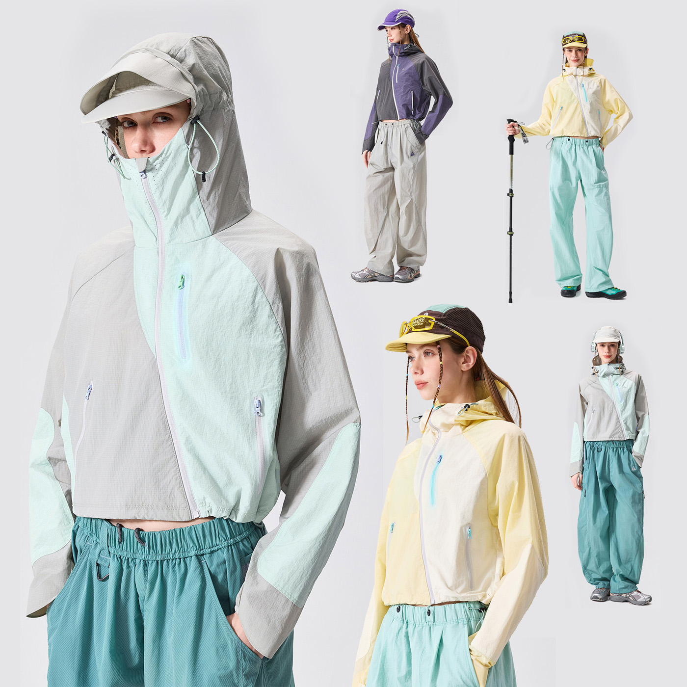 Outdoor Sport Waterproof Jacket - Giacca da Donna per Sport all'Aperto,