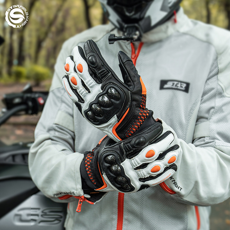 SFK Guanti da moto arancioni P - Horse Riding Glove recensione e prezzo