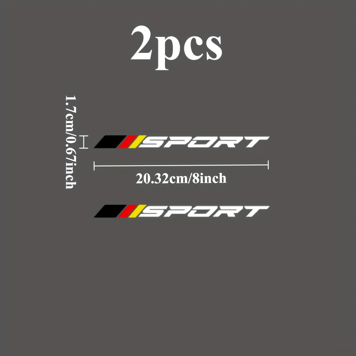 2 adesivi piatti 2D con logo S - Outdoor Sport Logo recensione e prezzo