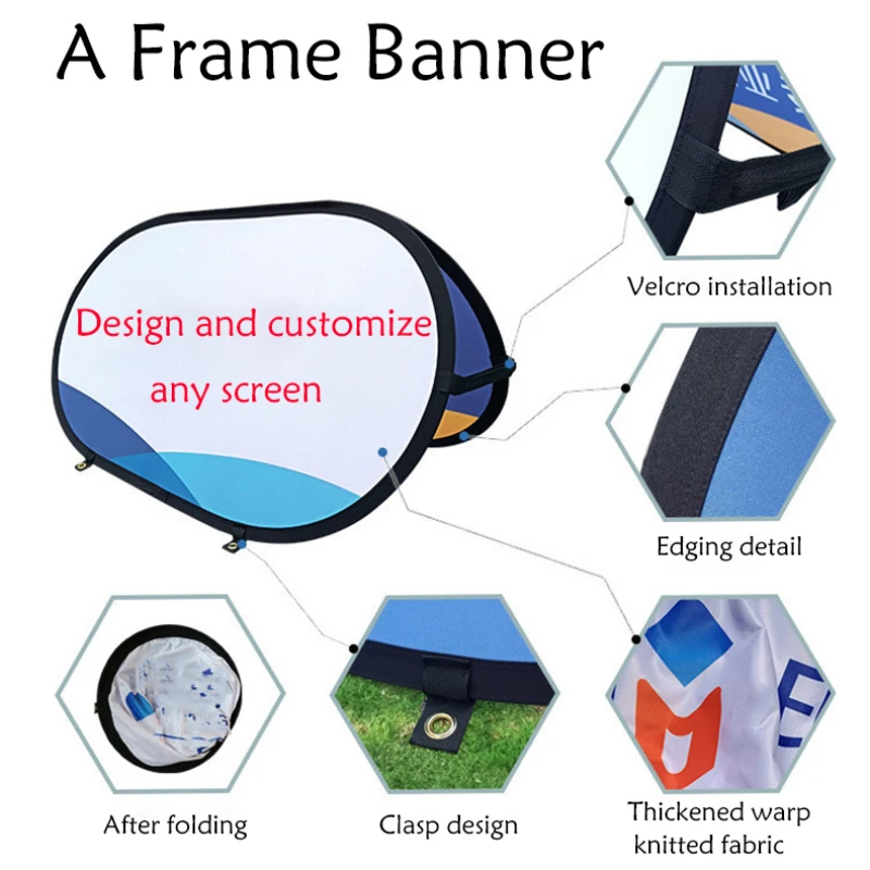 Pop Up A Frame Banner Design g - Outdoor Sport Logo recensione e prezzo